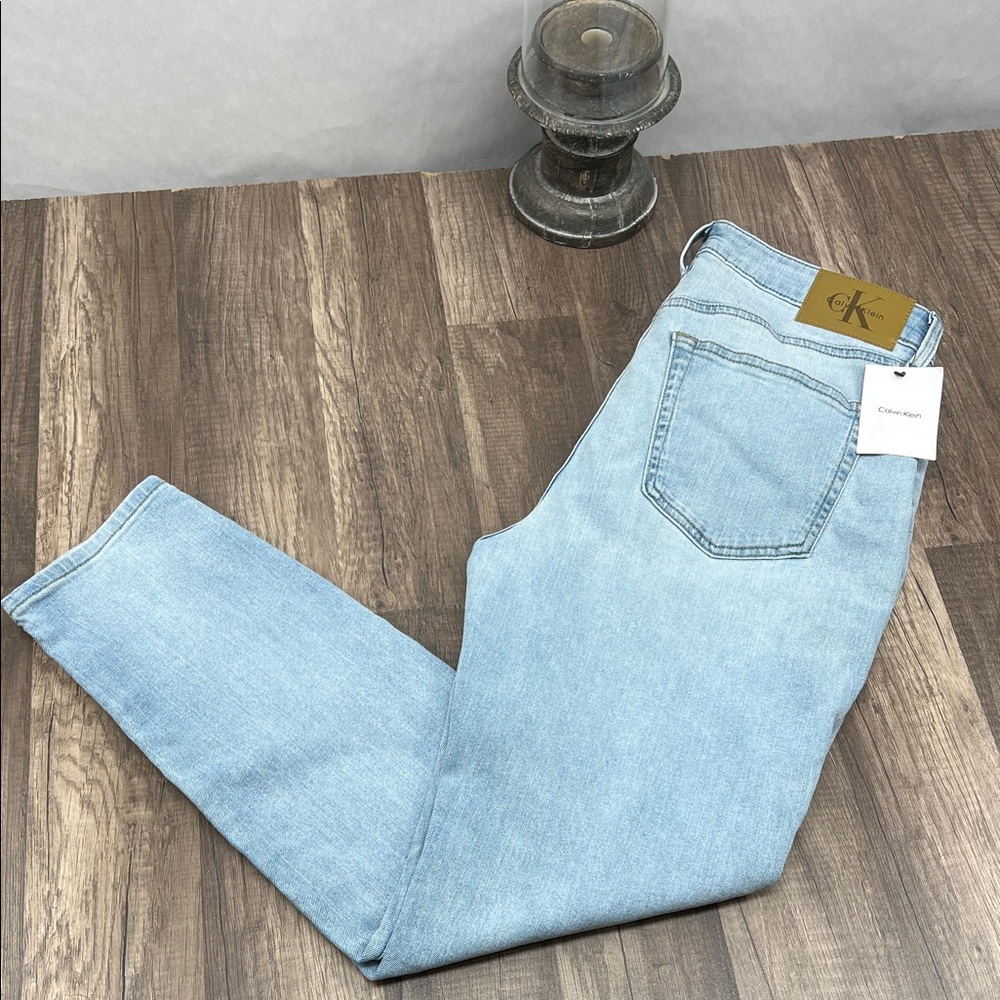 Calvin Klein Womens high-rise, skinny Jeans in Light Blue